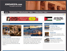 Tablet Screenshot of jordanien.com