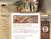 Tablet Screenshot of jordanien.de